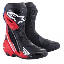 Alpinestars Supertech R Honda Race Track Motorcycle Boots (Black/Red/Blue)