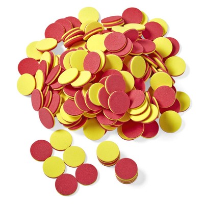 hand2mind Foam Two-Color Counters, Red and Yellow Counting... 