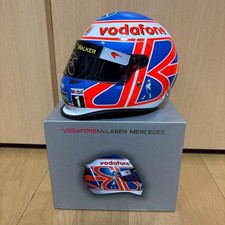 Jenson Button F1 Signed 1/2 Scale Helmet Vodafone McLaren Mercedes Used