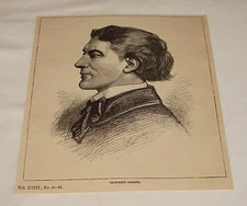 1884 magazine engraving ~ VICTORIEN SARDOU, Playwright