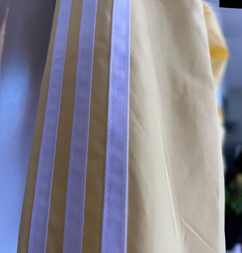 adidas Windbreaker Jacket - yellow with navy. 3 stripe jacket is bright yellow - Picture 13 of 17