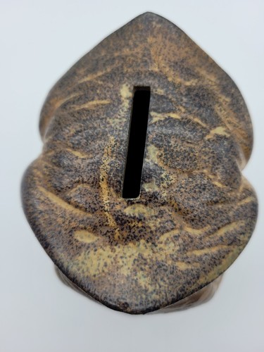 Banco monete gufo marrone ceramica vintage doppia faccia Giappone - Foto 9 di 10