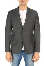 Theory 'Wellar' Lorient Charcoal Strip Men's Wool Two Button Blazer 40R 645