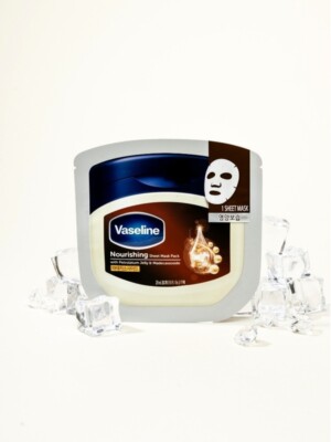 Vaseline Mask Pack /Hydrating ,Moisturizing ,Nourishing (10 sheet