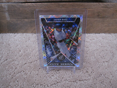 Javier Baez 2020 Panini Donruss Vector Refractor Parallel #E-2 Elite Series Cubs