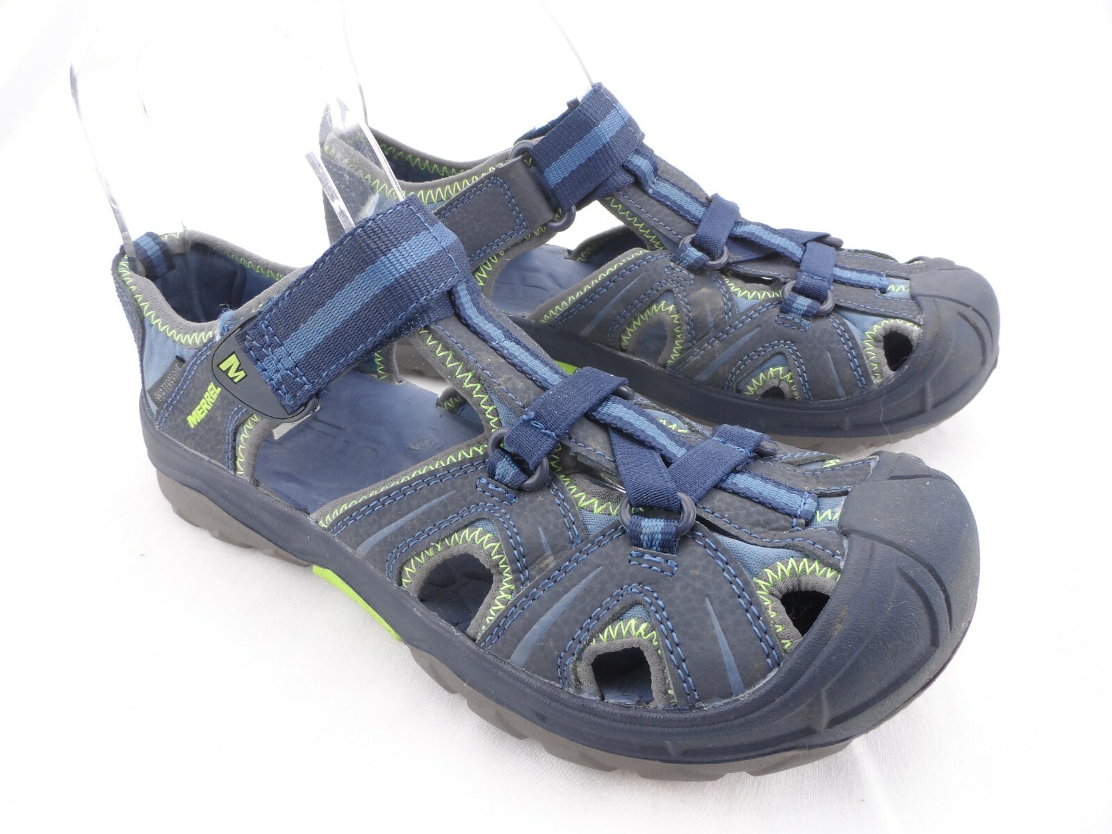 Merrell Hydro Hiker Sandals Navy Blue Size Big Kids 5 Euro 37 Water Shoes