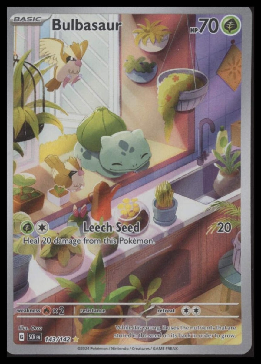 Día 439 Línea Bulbasaur Bulbasaur (Mega Evolution Stamped) 133/132