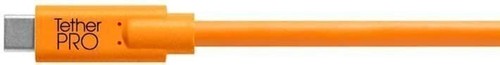 TetherPro USB-C to 2.0 Mini-B 8-Pin, 15' (4.6m) (High-Visibility Orange) - Picture 3 of 4