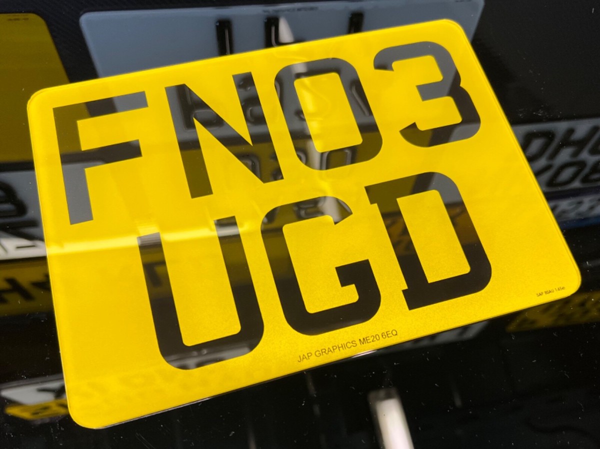 Motorbike Number Plate - Premium Bike Plates 9x6.5-8x6-7x5 - Quad
