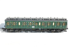 Voiture 3ème Classe Fleischmann HO - Ligne Ansbach-Nuremberg - Occasion Très Bon État (TBE)