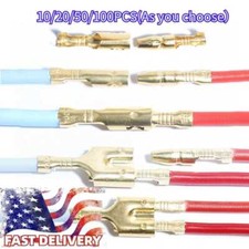 Male Female Wire Crimp Connectors 4.0mm Bullet Terminal Kit Set 10-100 Sets US