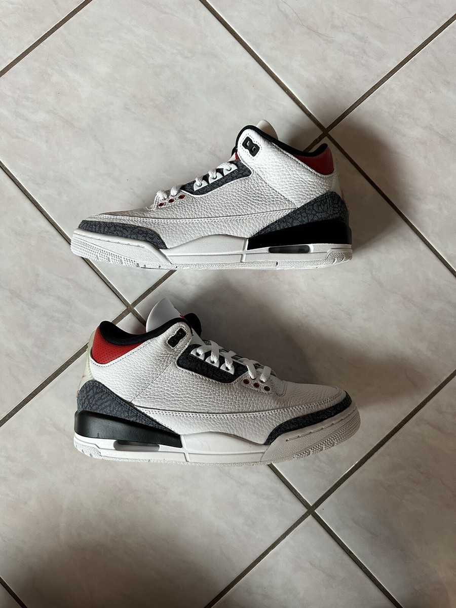 Size 8.5 - Jordan 3 Retro SE Fire Red Denim 194277043515| eBay