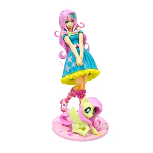 Modellino anime 8" My Little Pony Bishoujo Fluttershy PVC regalo - Foto 11 di 11