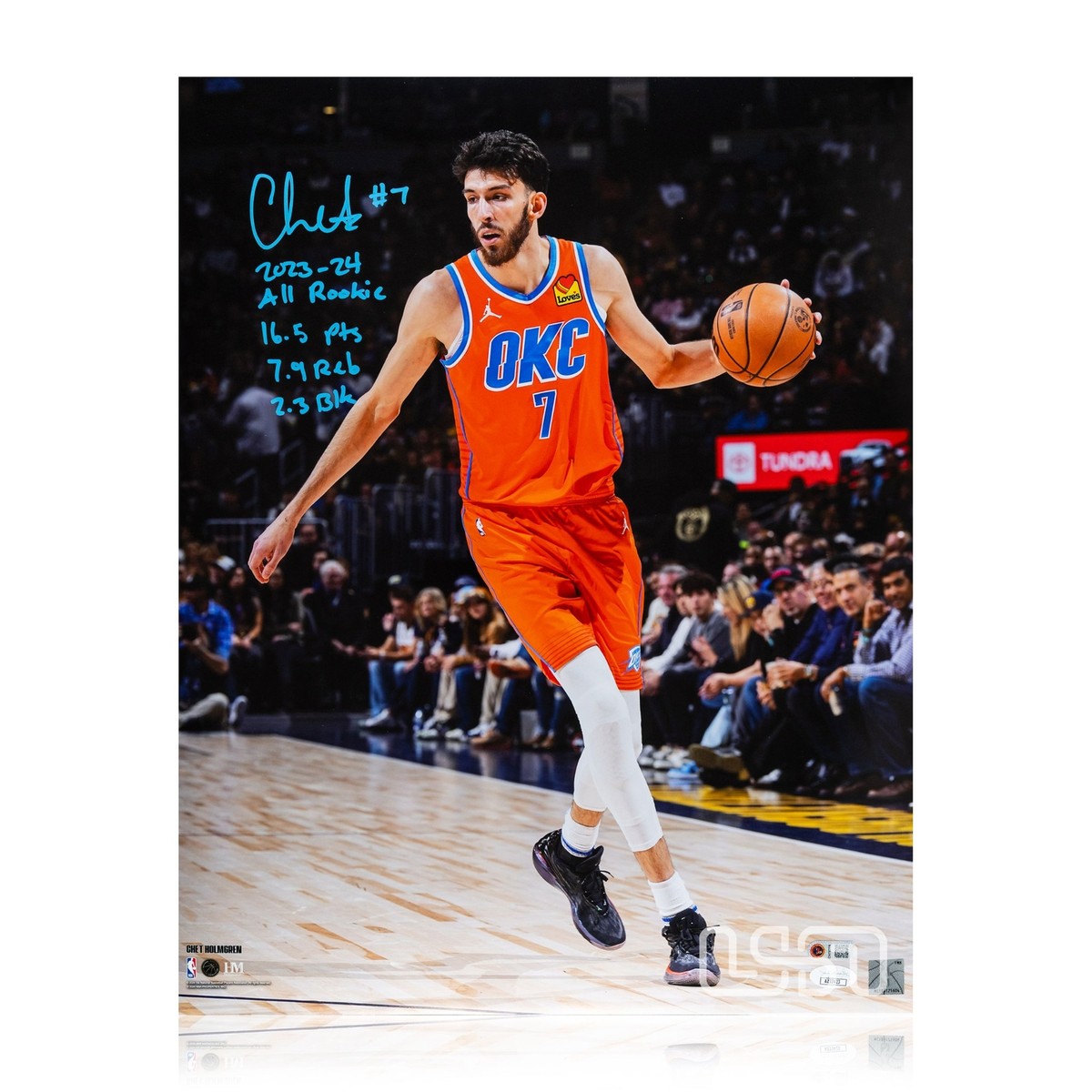 CHET HOLMGREN Thunder チェット サイン ユニフォーム 証明書付 CHET HOLMGREN Thunder チェット サイン ジャージ