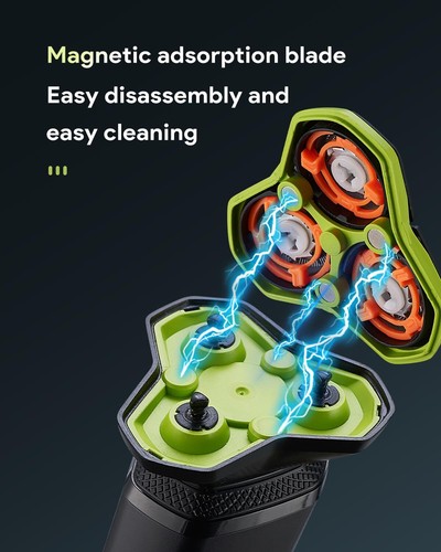 Afeitadoras eléctricas para hombres con cabezal magnético desmontable - Picture 4 of 9