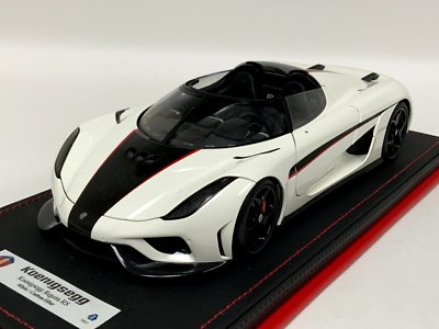 1/18 AutoArt Koenigsegg Regera White / Black Carbon 79027 Custom
