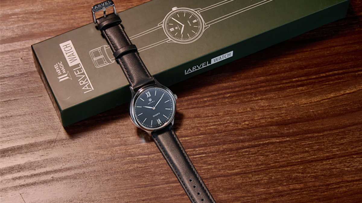 IARVEL WATCH (Silver Watchcase Black Dial) by Iarvel Magic IARVEL WATCH (Silver Watchcase Black Dial) by Iarvel Magic