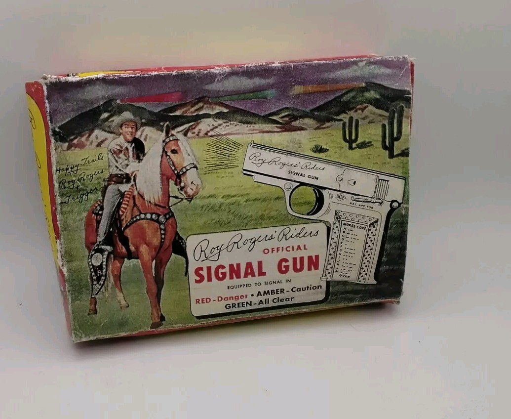 Vintage Roy Rogers Signal Toy GUN with Original Box