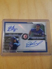 2015 Bowman Dual /99 Joey Gallo Jorge Alfaro #BDA-GA Auto Texas Rangers