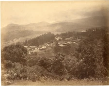 India, Coonoor Vintage Albumen Print. Circa 1880 Albumen Print 21x27 