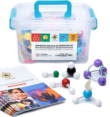 Dalton Labs Organic Chemistry Teacher Molecular Model Set, 496 pcs Aton Bonds