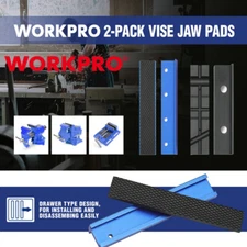 WORKPRO 2PC 6" Vise Jaw Pads 5-1/2" Magnetic Vice Jaw CoverProtector Jaw Pad Set