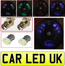 ? Smith Gauge LED Bulb Holder ? Triple Oil Amp Water Fuel Vacuum Temp Clock Volt