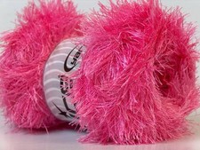 LG 100 gram Candy Pink Eyelash Yarn Ice Fun Fur 164 Yards 22722