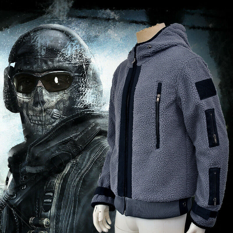 Men's Call of Duty Cosplay Jacket Modern Warfare 2 Task Force 141 Ghost Coat