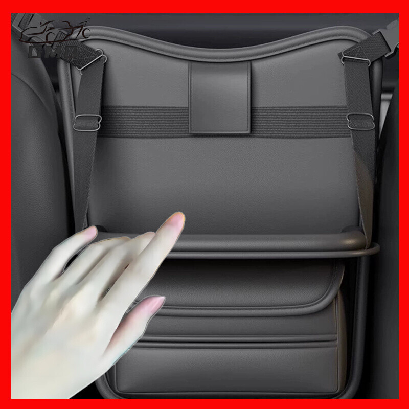 Multifunctional Fit Car Hanging Storage Bag in Black Gray Green Brown Leather