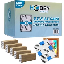 Hobby Armor Card Shipping Protectors 3.5 x 4.5 - Trading Card Shipping Suppli...