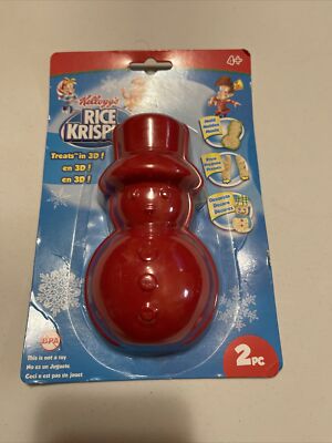 Rice Krispies Christmas SnowMan 3D Mold 2 piece set Christmas Rice Krispies 