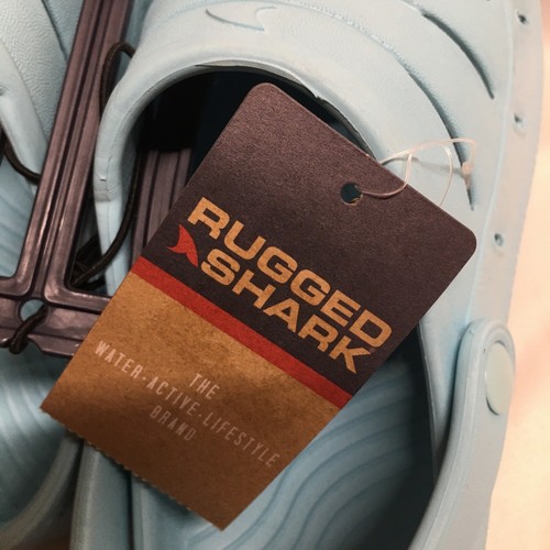 Clogs Girls Sandals shoes Size 2 Rugged Shark Blue Washable - Picture 2 of 13