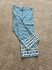 Soft Surroundings–Blue Geometric Narah Full Length Palazzo Pant (Size 1X–18W/20) — photo 8