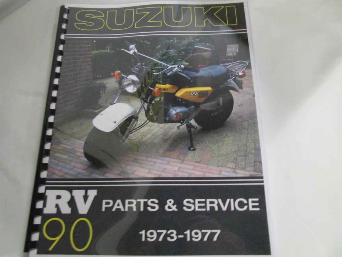 Suzuki RV90 parts and service manual 1973-1977 | eBay