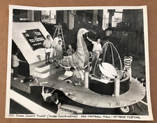 #2 Vintage PHOTO Canton Oh 1970 HOF PARADE FLOAT CONSTRUCTION Football Hall Fame