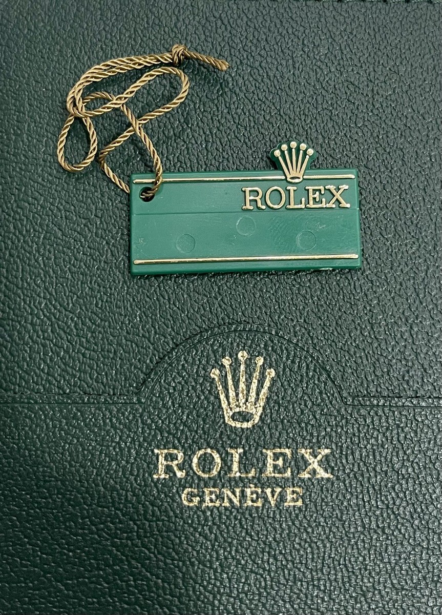 Authentic Vintage 80s Rolex Crown Green Hang Tag Submariner Sea