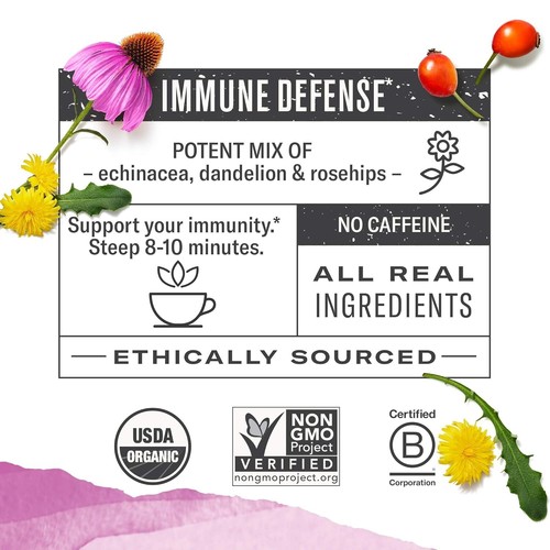 Numi Organic Immune Boost Tea, 16 Tea Bags (Pack of 3) - Picture 3 of 5