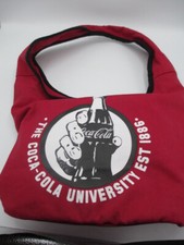 Coca Cola Zippered Tote Bag Purse Red University 1886 Logo Coke