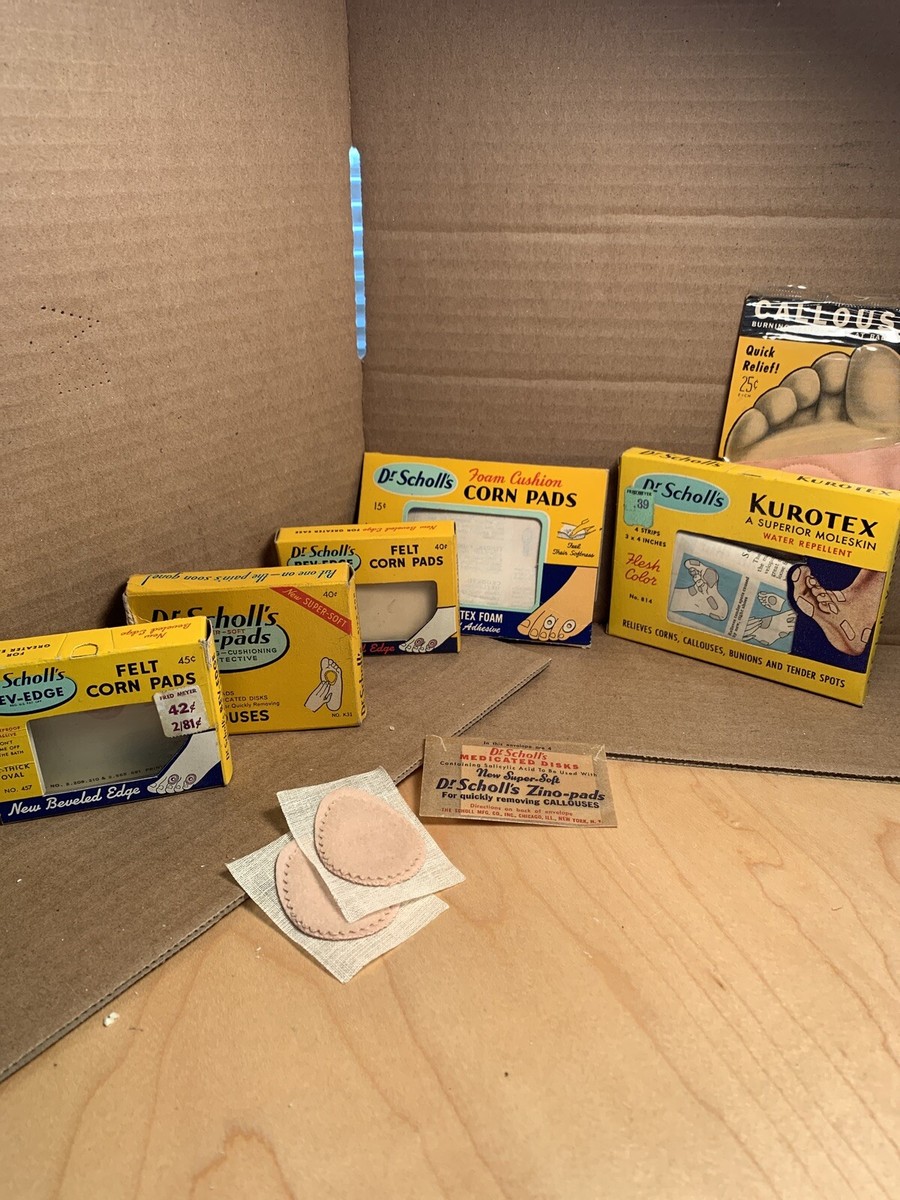 Scholl's Coron Pads Product And Packaging Lot Of Six 1940'sTo
