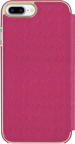 Trina Turk Basket Weave Folio Case (4.7" screen) for Apple iPhone 7/8 - Fuchia - Picture 8 of 10