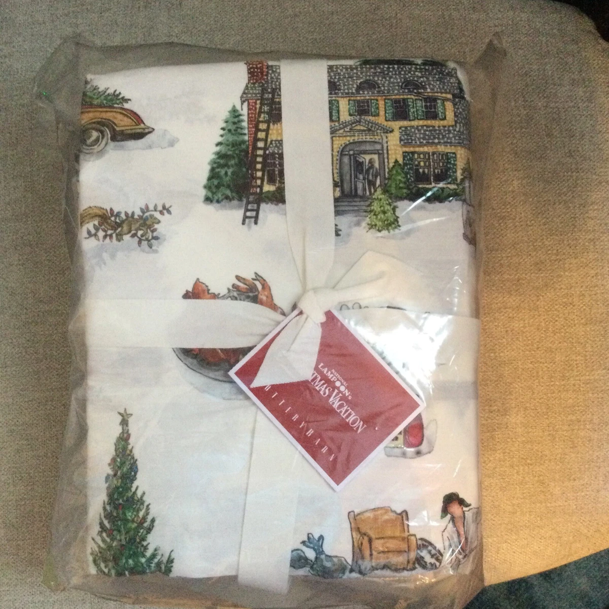 Pottery Barn National Lampoon s Christmas vacation sheet set king size in hand
