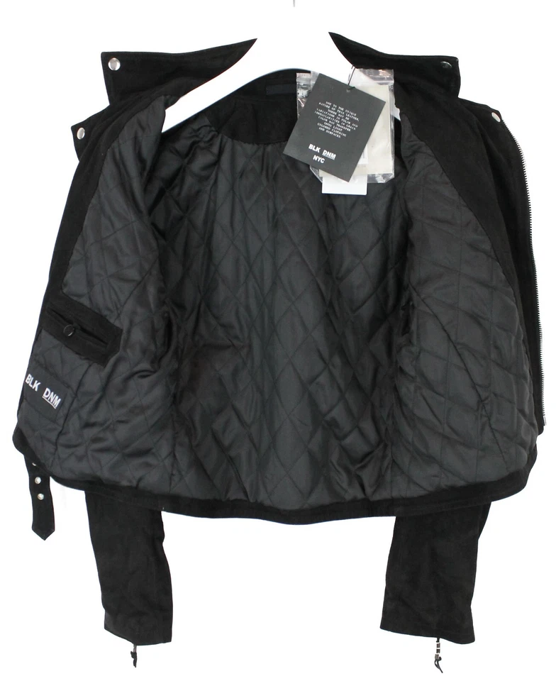 PVP 720 BLK DNM NYC 1 Chaqueta de motociclista grande para mujer hecha de cuero suave Foto 4 de 4