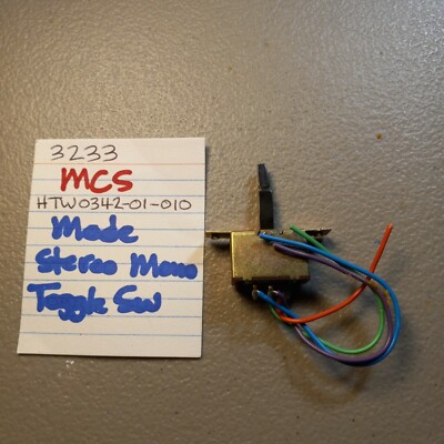  MCS  TOGGLE SWITCH MODE TONE LOUDNESS FILTER  3233 STEREO RECEIVER