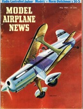 MODEL AIRPLANE NEWS Magazine May 1959 Indoor R/C with .020 engines