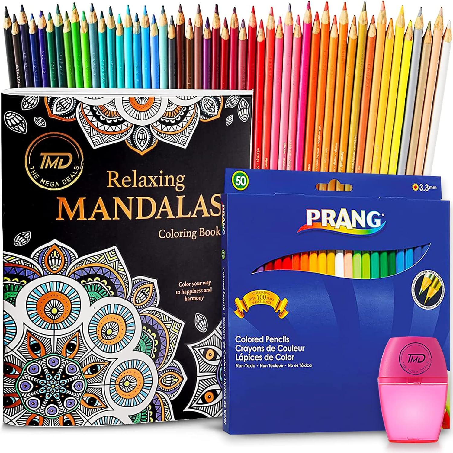 Colored Pencils with Adult Coloring Book- Colored Pencils for Adult Coloring 50-image