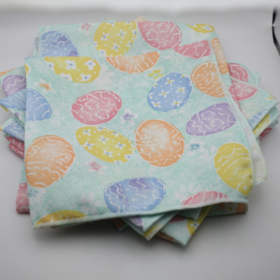 8 NEW WITH TAGS Bardwil Easter Napkins ''Easter Hunt Pastel''