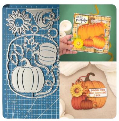 Metall Cutting Dies Halloween Kürbis DIY Scrapbooking Dekorative Stanzschablone