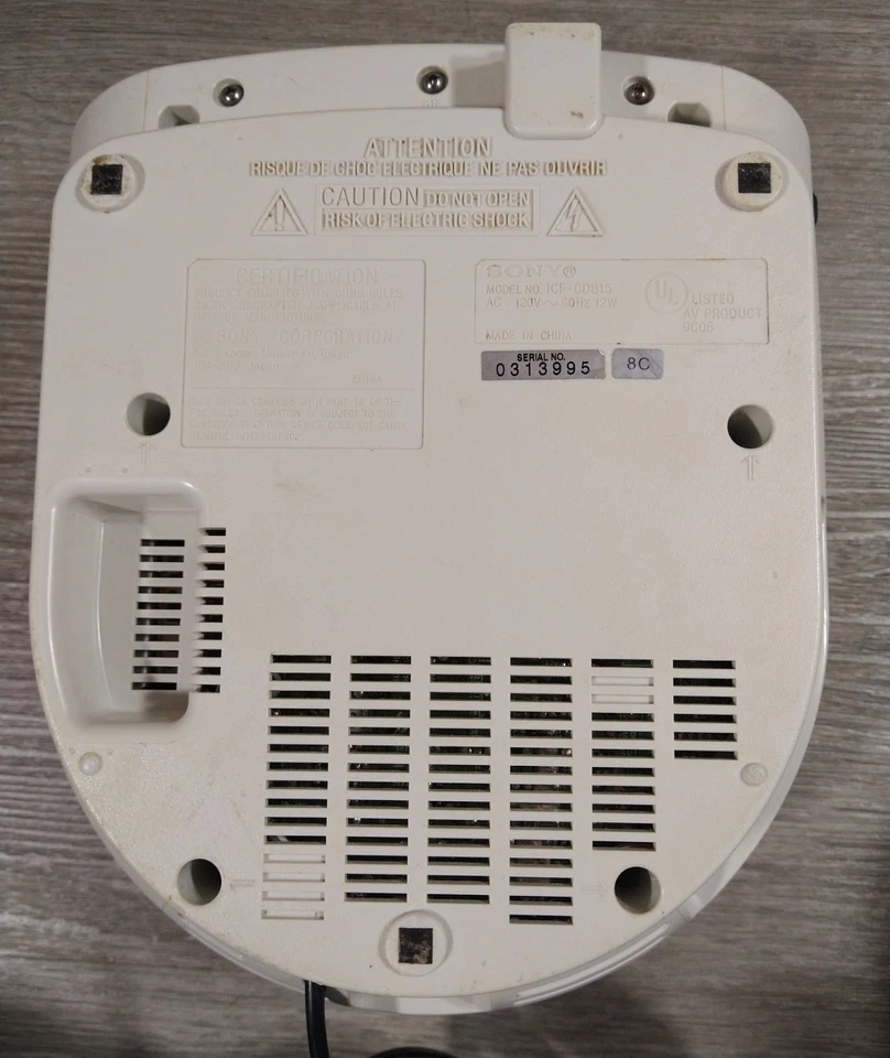 Sony CD Despertador Dream Machine ICF-CD815 AM FM Radio Doble Reproductor de CD ✅Probado✅ Foto 4 de 4