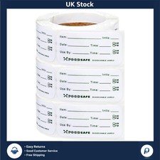 Food Storage Labels 750 Pack - 1x2 Inch Removable Date Stickers for Home Use